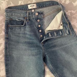 Like new condition. Agolde high rise crop jeans.